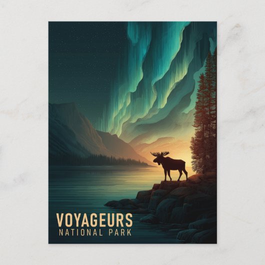  nationaal park Voyageurs Briefkaart (Voorkant)