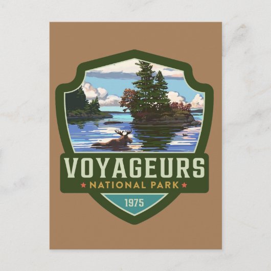 Nationaal park Voyageurs Briefkaart (Voorkant)