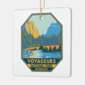  nationaal park Voyageurs Keramisch Ornament (Links)