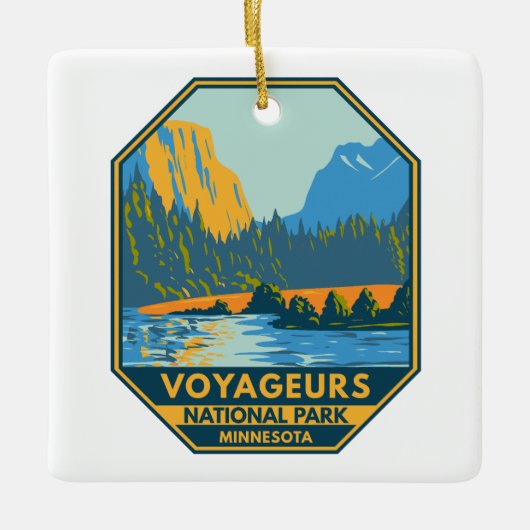  nationaal park Voyageurs Keramisch Ornament (Voorkant)
