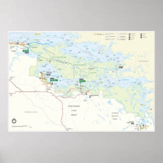 Nationaal park Voyageurs Poster