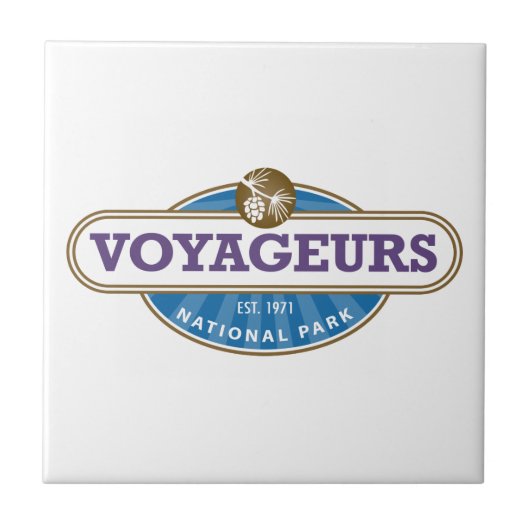 Nationaal park Voyageurs Tegeltje (Voorkant)