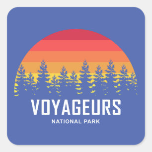 Nationaal park Voyageurs Vierkante Sticker