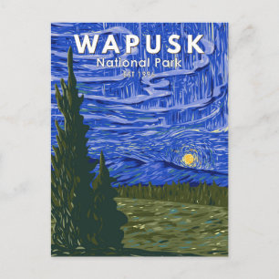 Nationaal park Wapusk - Vintage Noordelijke Lichte Briefkaart