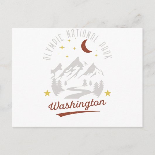 Nationaal Park Washington Briefkaart (Voorkant)