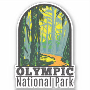 Nationaal park Washington Hoh Rainforest Sticker
