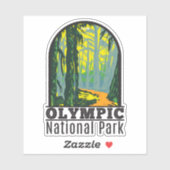 Nationaal park Washington Hoh Rainforest Sticker (Vel)