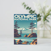 Nationaal Park Washington Rocky Beach Briefkaart (Staand voorkant)