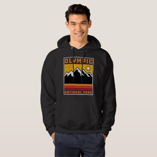  Nationaal Park Washington Souvenir Hoodie (Voorkant volledig)