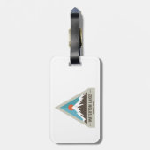 Nationaal park Waterton Lakes Bagagelabel (Achterkant verticaal)