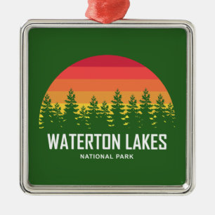 Nationaal park Waterton Lakes Metalen Ornament