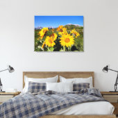 Nationaal park Waterton Lakes Wildbloemen Canvas Afdruk (Insitu (Slaapkamer))