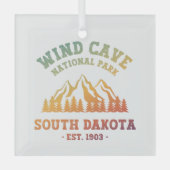 Nationaal park Wind Cave South Dakota Glas Ornament (Voorkant)