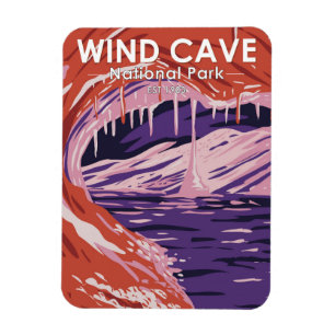 Nationaal park Wind Cave South Dakota  Magneet