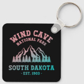 Nationaal park Wind Cave South Dakota Sleutelhanger (Achterkant)