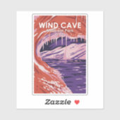 Nationaal park Wind Cave South Dakota  Sticker (Vel)