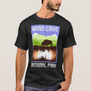 Nationaal park Wind Cave South Dakota Vacation Ret T-shirt