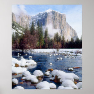 Nationaal park Winter Yosemite Poster