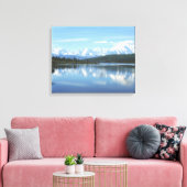 Nationaal park Wonder Lake - Denali Canvas Afdruk (Insitu (Woonkamer))