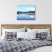Nationaal park Wonder Lake - Denali Canvas Afdruk (Insitu (Slaapkamer))
