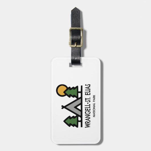 Nationaal park Wrangell-St. Elias Bagagelabel (Voorkant verticaal)
