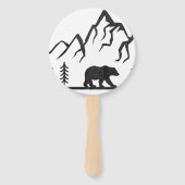 Nationaal Park Wyoming Mountain Handwaaier (Achterkant)