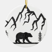 Nationaal Park Wyoming Mountain Keramisch Ornament (Voorkant)