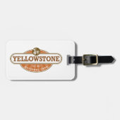 Nationaal Park Yellowstone Bagagelabel (Voorkant horizontaal)