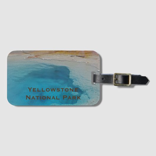 Nationaal park Yellowstone Blue Hot Spring Photo N Bagagelabel (Voorkant (horizontaal))