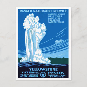 Nationaal Park Yellowstone Briefkaart