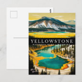 NATIONAAL PARK YELLOWSTONE BRIEFKAART (Voorkant / Achterkant)