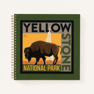 Nationaal park Yellowstone   Buffels Notitieboek