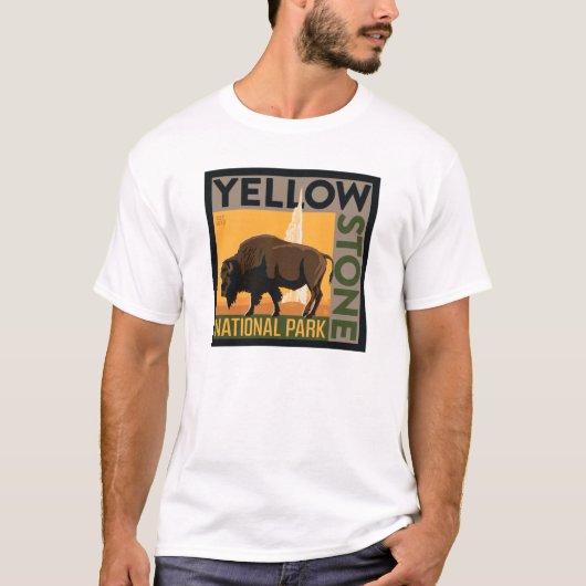 Nationaal park Yellowstone | Buffels T-shirt (Voorkant)