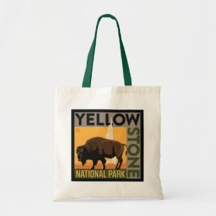 Nationaal park Yellowstone Buffels Tote Bag