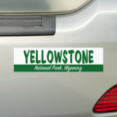 Nationaal Park Yellowstone Bumpersticker (Op auto)