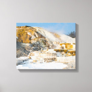 Nationaal Park Yellowstone Canvas Afdruk