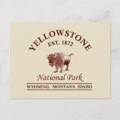 Nationaal park Yellowstone Feestdagenkaart (Voorkant)