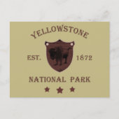 Nationaal park Yellowstone Feestdagenkaart (Voorkant)