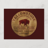 Nationaal park Yellowstone Feestdagenkaart (Voorkant)