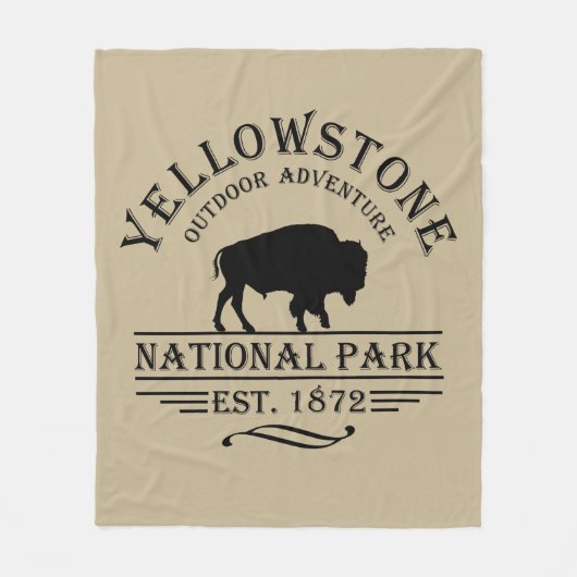 Nationaal park Yellowstone Fleece Deken (Voorkant)