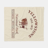 Nationaal park Yellowstone Fleece Deken (Voorkant (Horizontaal))