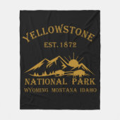 Nationaal park Yellowstone Fleece Deken (Voorkant)