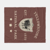 Nationaal park Yellowstone Fleece Deken (Voorkant (Horizontaal))