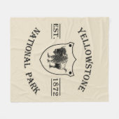 Nationaal park Yellowstone Fleece Deken (Voorkant (Horizontaal))