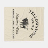 Nationaal park Yellowstone Fleece Deken (Voorkant (Horizontaal))