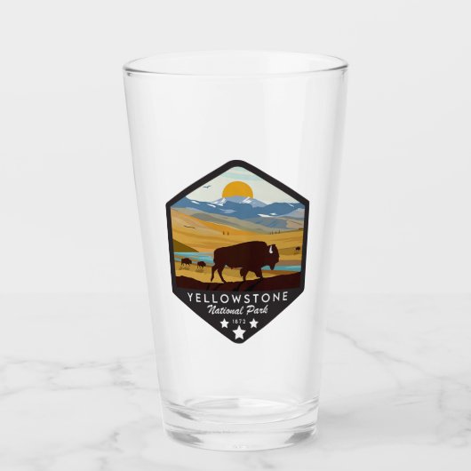 Nationaal Park Yellowstone Glas (Voorkant)