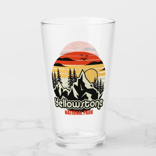 Nationaal Park Yellowstone Glas (Voorkant)