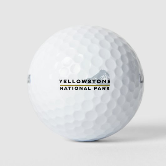 Nationaal Park Yellowstone Golfballen (Voorkant)