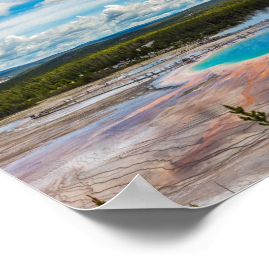 Nationaal park Yellowstone Grand Prismatic Spring Poster (Hoek)