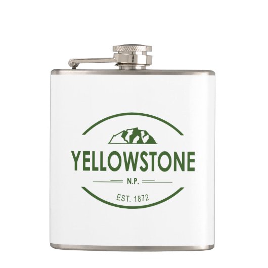 Nationaal Park Yellowstone Heupfles (Voorkant)